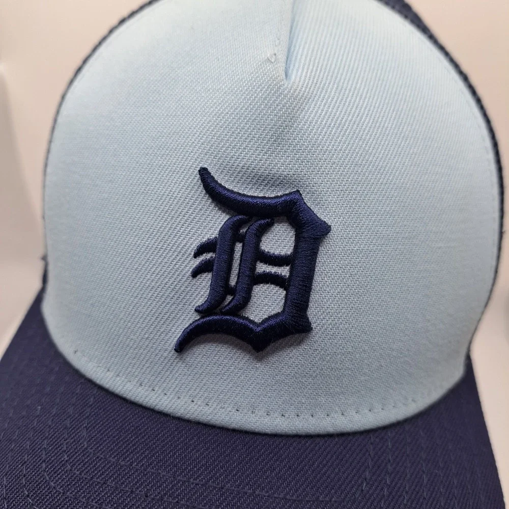 Detroit Tigers Men Snapback New Era 9Forty Cool Micro Blue Hat Cap
